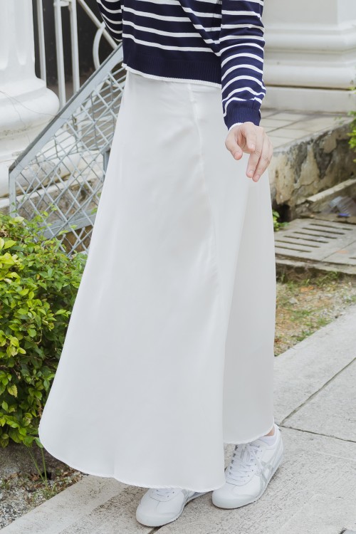 Serra A-line Skirt in Off White