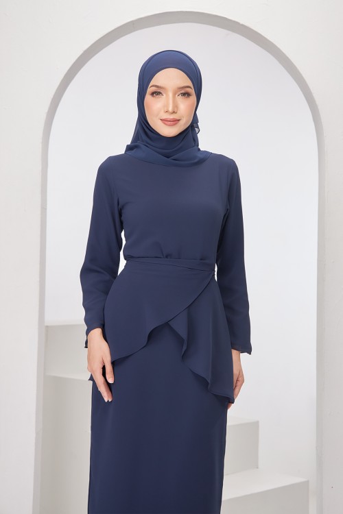 Gracie Dress in Dark Blue