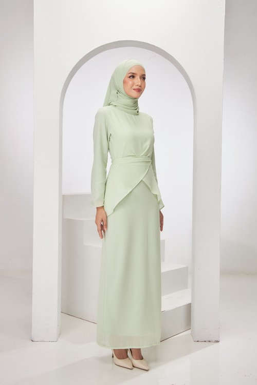 Gracie Dress in Sage Green