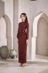 Helena Dress in Rich Brown