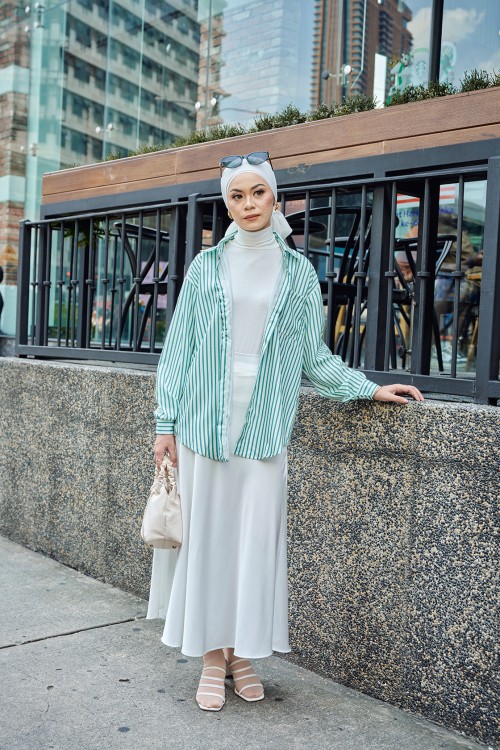 Joana Blouse Top in Green