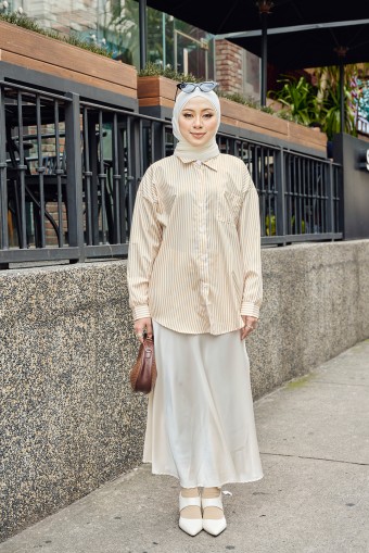 Joana Blouse Top in Mustard Yellow