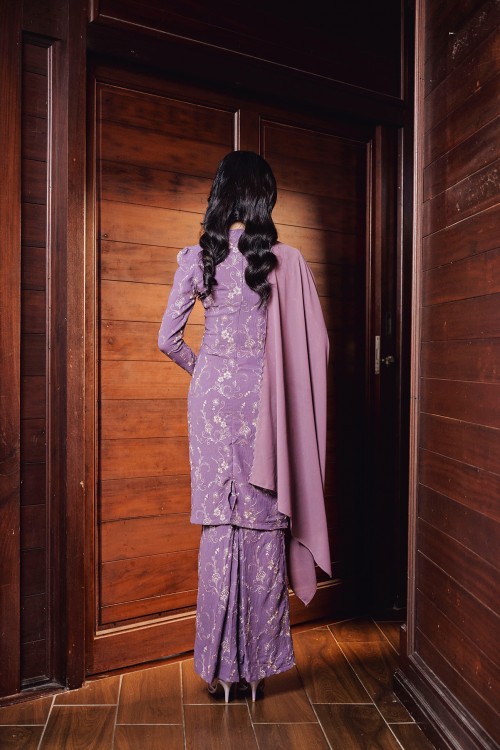 Liana Kurung in Dusty Purple