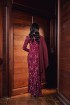 Liana Kurung in Maroon