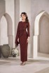 Nayla Dress in Rich Brown