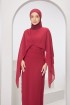 Rylee Dress in Ruby Red