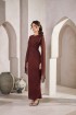 Sylvia Dress in Rich Brown