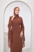 Sylvia Dress in Brown