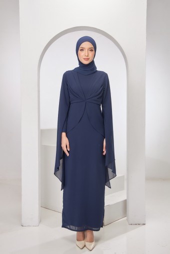 Sylvia Dress in Dark Blue