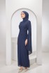 Sylvia Dress in Dark Blue