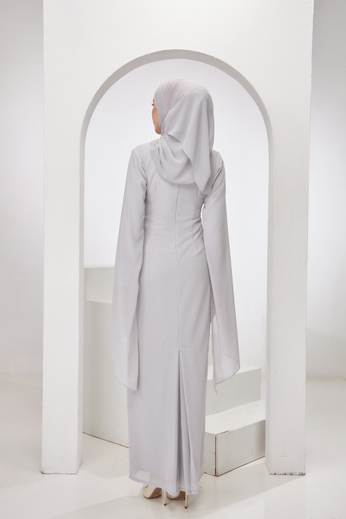 Sylvia Dress in Soft Grey