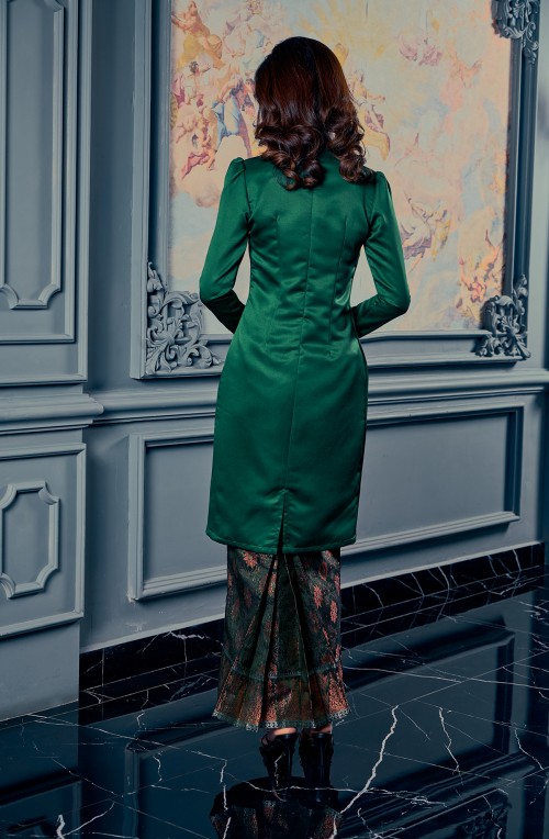 Isabella Kurung In Emerald Green